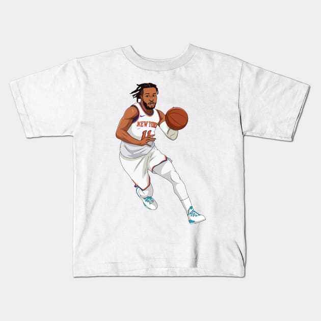 Jalen Brunson Kids T-Shirt by xavierjfong